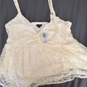 Torrid Cream Lace Camisole